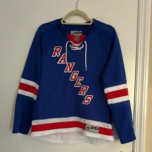 Reebok Blue and Red Rangers Jersey